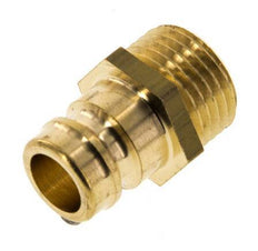 Brass DN 9 Mold Coupling Plug M16x1.5 Male Threads [5 Pieces]