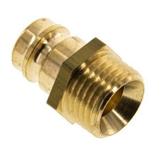 Brass DN 9 Mold Coupling Plug M16x1.5 Male Threads [5 Pieces]