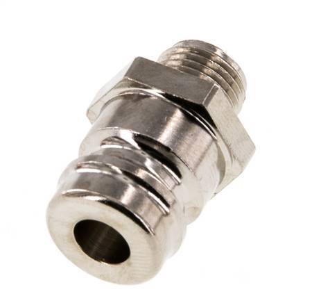 Brass DN 9 Mold Coupling Plug G 1/8 inch Male Threads [5 Pieces]