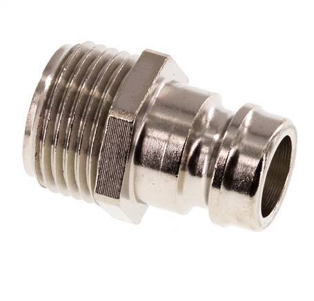 Brass DN 9 Mold Coupling Plug G 3/8 inch Male Threads [5 Pieces]