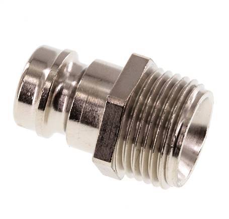 Brass DN 9 Mold Coupling Plug G 3/8 inch Male Threads [5 Pieces]