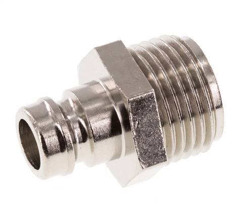 Brass DN 9 Mold Coupling Plug G 1/2 inch Male Threads [2 Pieces]