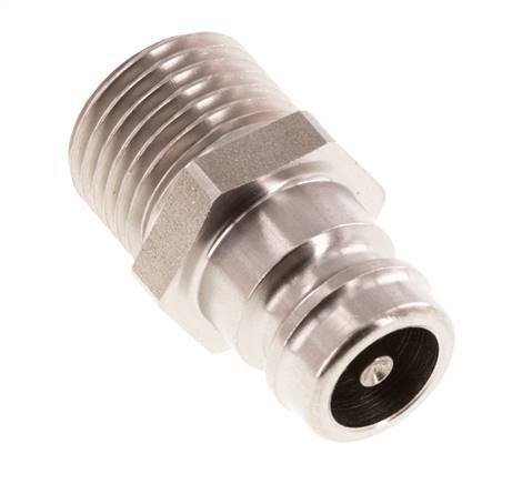 Stainless Steel DN 9 Mold Coupling Plug M16x1.5 Male Threads Double Shut-Off