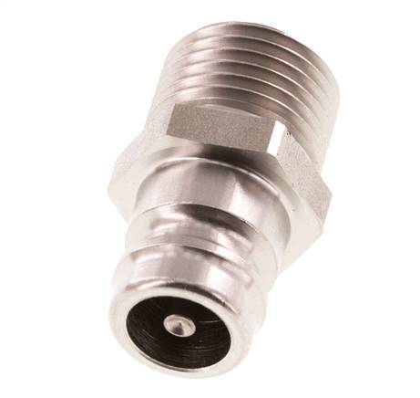 Stainless Steel DN 9 Mold Coupling Plug M16x1.5 Male Threads Double Shut-Off