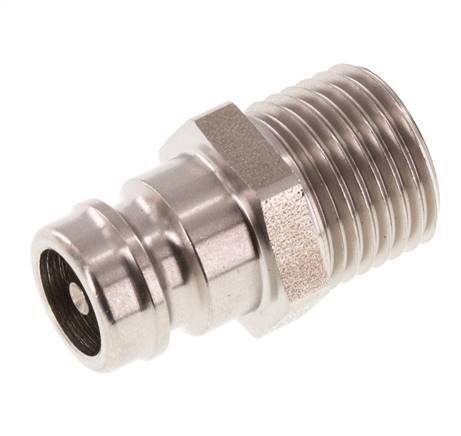 Stainless Steel DN 9 Mold Coupling Plug M16x1.5 Male Threads Double Shut-Off