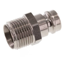 Stainless Steel DN 9 Mold Coupling Plug G 3/8 inch Male Threads Double Shut-Off