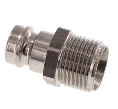 Stainless Steel DN 9 Mold Coupling Plug G 3/8 inch Male Threads Double Shut-Off