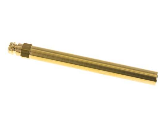 Brass DN 9 Mold Coupling Plug 14x150 mm Push-in Connections
