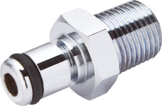 Brass DN 3.2 Linktech Coupling Plug 1/8 inch Male NPT Threads Double Shut-Off 20 Series