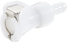 POM DN 6.4 Linktech Coupling Socket 9.5 mm Hose Pillar Double Shut-Off 40 Series