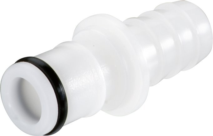 POM DN 6.4 Linktech Coupling Plug 6.4 mm Hose Pillar Double Shut-Off 50 Series
