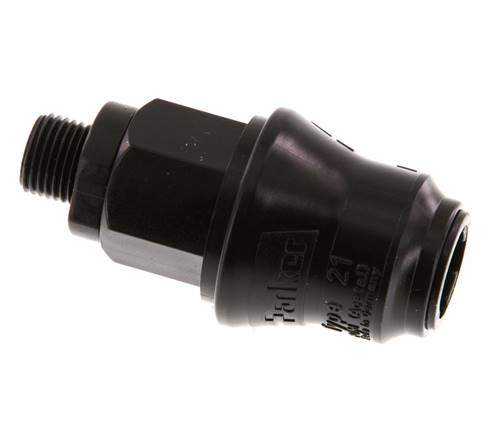 POM DN 5 Coupling Socket G 1/8 inch Male Threads