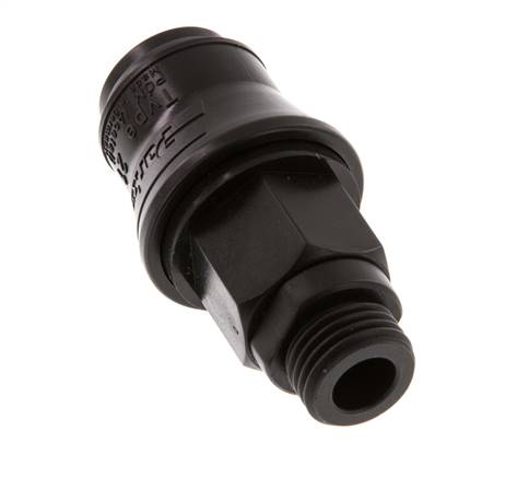 POM DN 5 Coupling Socket G 1/4 inch Male Threads