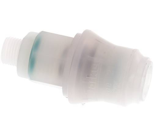 PVDF DN 5 Coupling Socket G 1/8 inch Male Threads