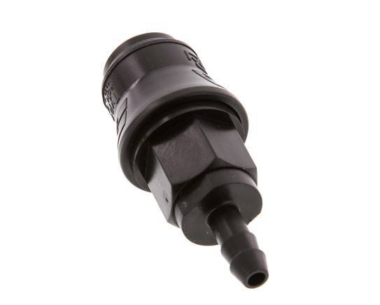 POM DN 5 Coupling Socket 6 mm Hose Pillar