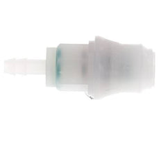 PVDF DN 5 Coupling Socket 6 mm Hose Pillar
