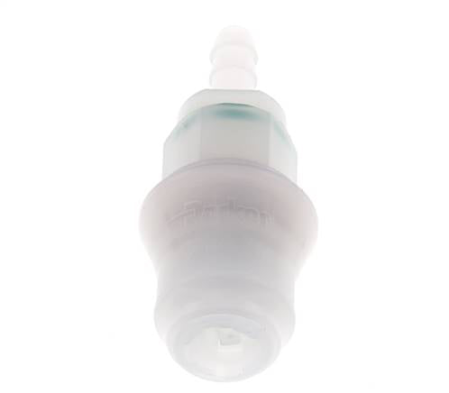 PVDF DN 5 Coupling Socket 6 mm Hose Pillar