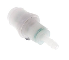 PVDF DN 5 Coupling Socket 6 mm Hose Pillar