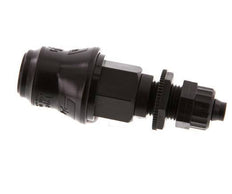 POM DN 5 Coupling Socket 6x8 mm Union Nut Bulkhead