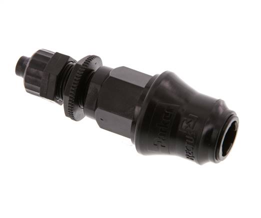 POM DN 5 Coupling Socket 6x8 mm Union Nut Bulkhead