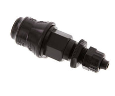 POM DN 5 Coupling Socket 6x8 mm Union Nut Bulkhead