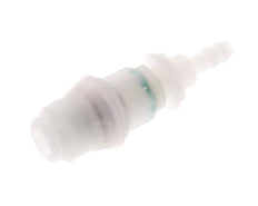 PVDF DN 5 Coupling Socket 6 mm Hose Pillar Bulkhead