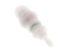 PVDF DN 5 Coupling Socket 6 mm Hose Pillar Bulkhead