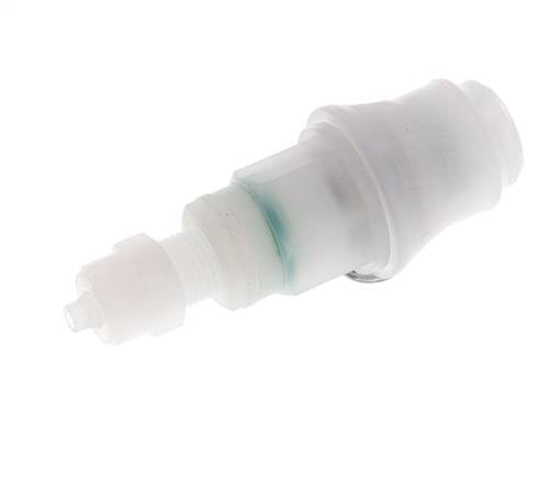 PVDF DN 5 Coupling Socket 4x6 mm Union Nut Bulkhead