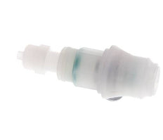 PVDF DN 5 Coupling Socket 4x6 mm Union Nut Bulkhead