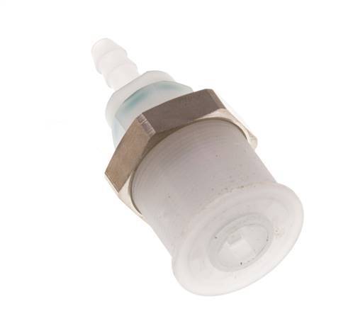 PVDF DN 5 Coupling Socket 6 mm Hose Pillar Pull-Off