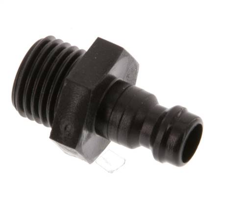 POM DN 5 Coupling Plug G 1/4 inch Male Threads