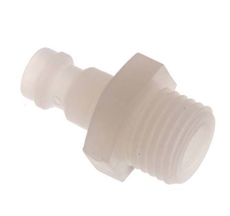 PVDF DN 5 Coupling Plug G 1/4 inch Male Threads