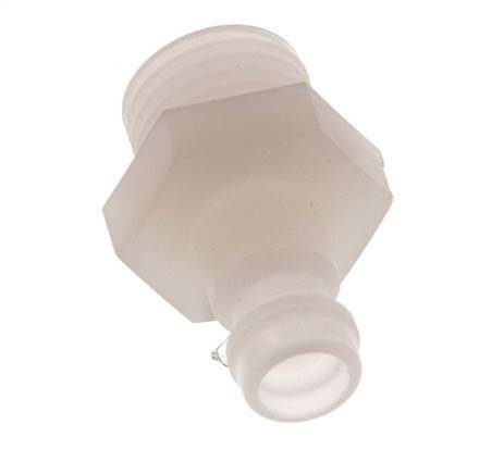 PVDF DN 5 Coupling Plug G 1/4 inch Male Threads