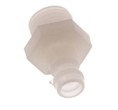 PVDF DN 5 Coupling Plug G 1/4 inch Male Threads