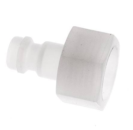 PVDF DN 5 Coupling Plug G 1/4 inch Female Threads