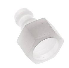 PVDF DN 5 Coupling Plug G 1/4 inch Female Threads