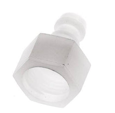 PVDF DN 5 Coupling Plug G 1/4 inch Female Threads