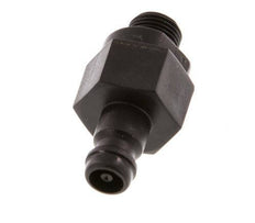 POM DN 5 Coupling Plug G 1/8 inch Male Threads Double Shut-Off
