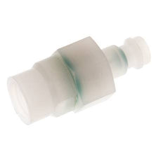 PVDF DN 5 Coupling Plug G 1/8 inch Female Threads Double Shut-Off