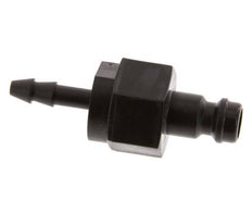 POM DN 5 Coupling Plug 4 mm Hose Pillar Double Shut-Off