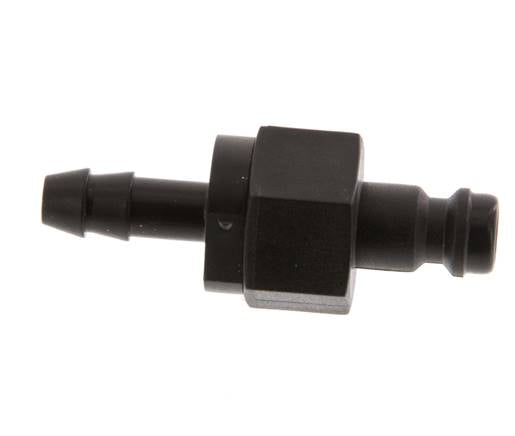 POM DN 5 Coupling Plug 6 mm Hose Pillar Double Shut-Off