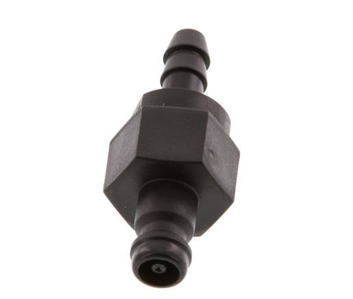 POM DN 5 Coupling Plug 6 mm Hose Pillar Double Shut-Off