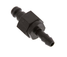 POM DN 5 Coupling Plug 6 mm Hose Pillar Double Shut-Off