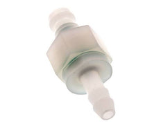 PVDF DN 5 Coupling Plug 6 mm Hose Pillar Double Shut-Off