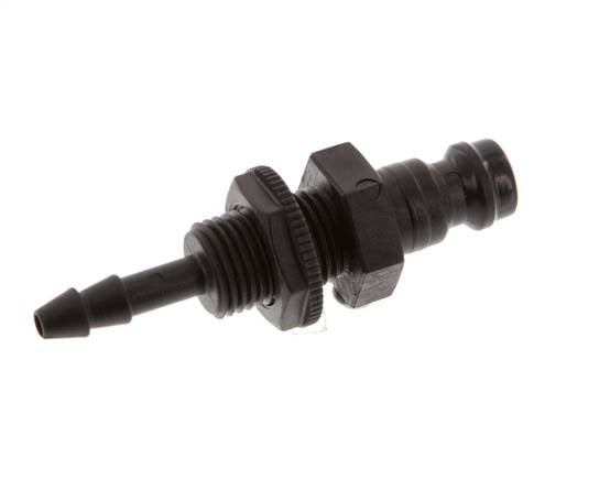 POM DN 5 Coupling Plug 4 mm Hose Pillar Bulkhead