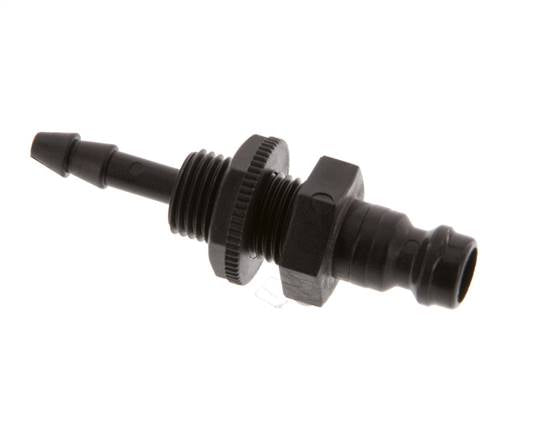 POM DN 5 Coupling Plug 4 mm Hose Pillar Bulkhead