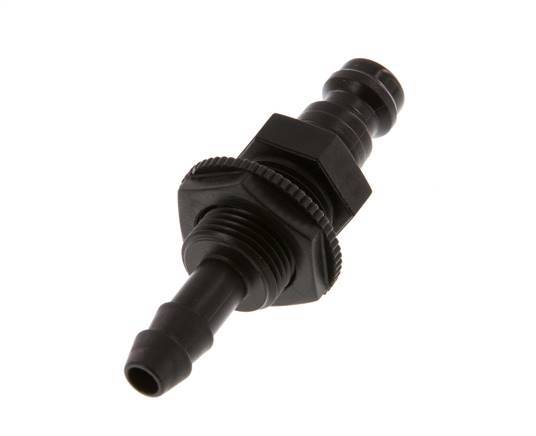 POM DN 5 Coupling Plug 6 mm Hose Pillar Bulkhead