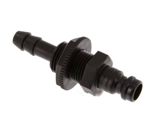 POM DN 5 Coupling Plug 6 mm Hose Pillar Bulkhead