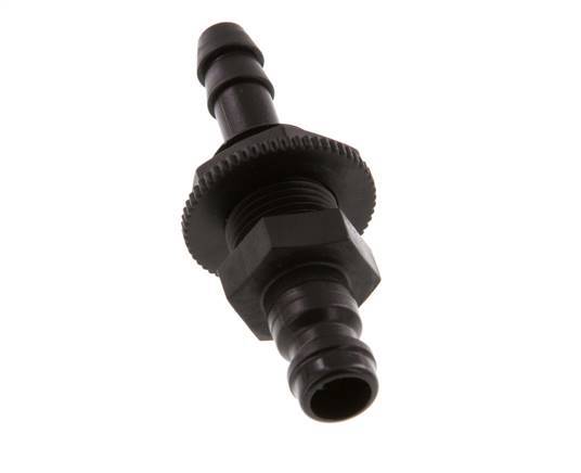 POM DN 5 Coupling Plug 6 mm Hose Pillar Bulkhead