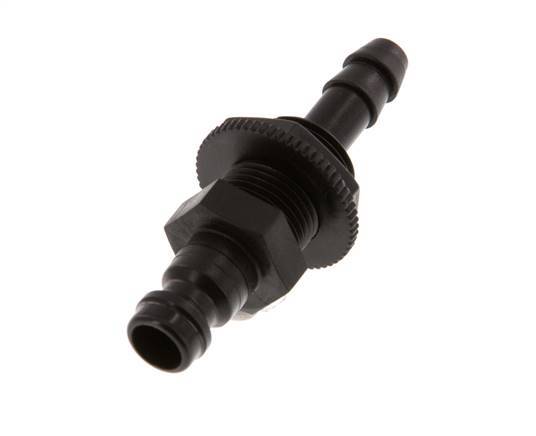 POM DN 5 Coupling Plug 6 mm Hose Pillar Bulkhead